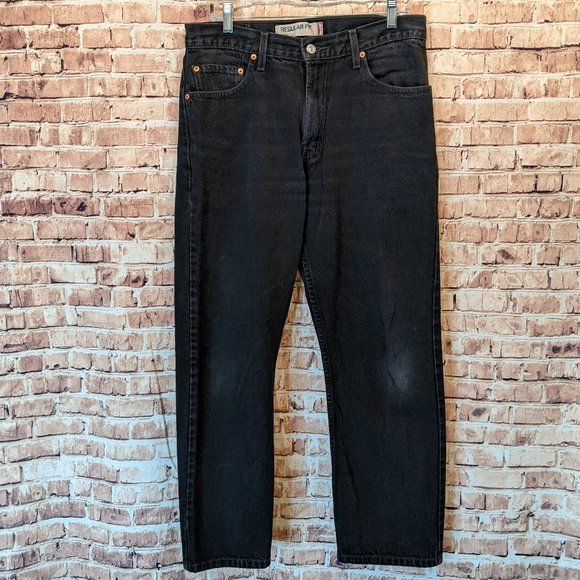 Lev's 505 Regular Fit Black Size W34/L30 - Picture 1 of 15